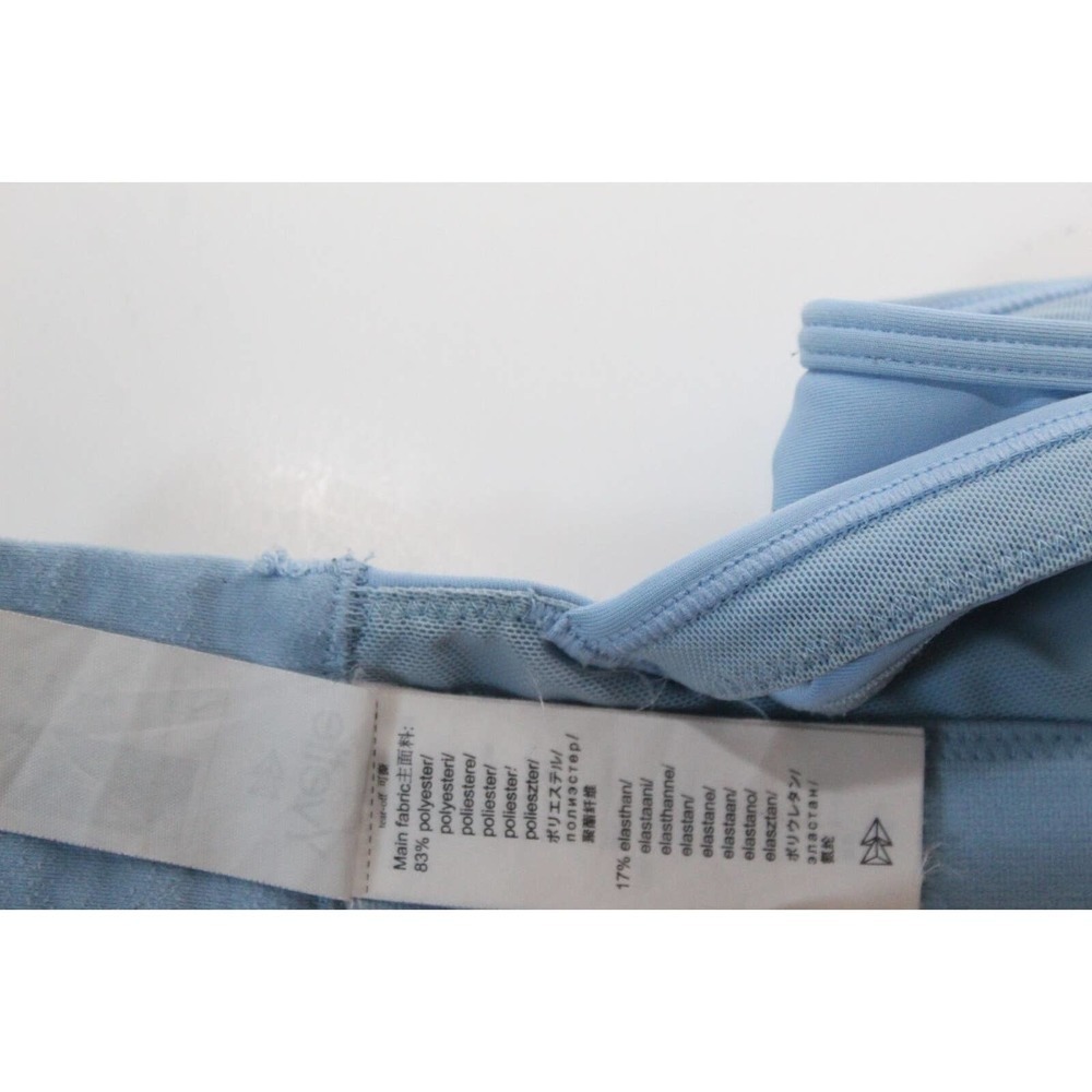 ✨2/$20 Yvette Power Cross Back Padded Sports Bra Light Blue Size Medium 6 H14336 - Picture 15 of 16